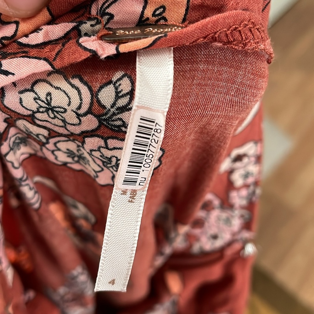 FREE PEOPLE Sunday Sarong Floral Midi Skirt - Picture 7 of 7
